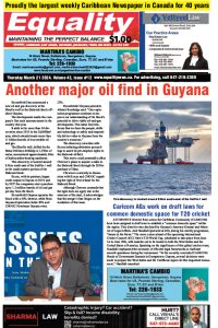 Equality Newspaper Canada - March 21, 2024 - Another major oil find in Guyana