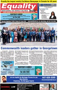 Equality Newspaper Canada - September 5, 2024 - Commonwealth leaders gather