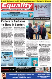 Equality Newspaper Canada - October 10, 2024 - Visitors to Barbados