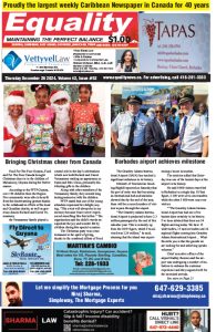 Equality Newspaper Canada - December 26, 2024 - Bringing Christmas cheer from Canada